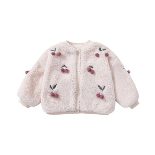 Chocolate Lily Kids & Babies Little Ladies Comfortable Long Sleeve Rose Sweater