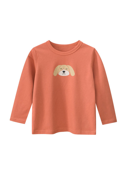 Chocolate Lily Kids & Babies Boy's Relaxed Puppy's Long Sleeves Shirt