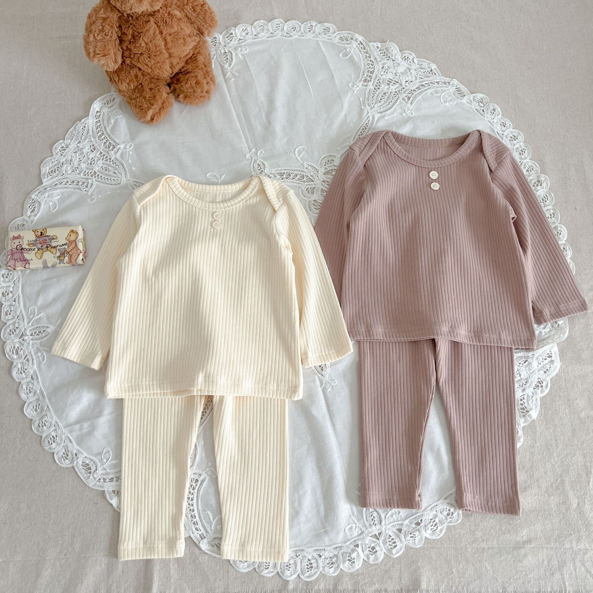 Chocolate Lily Kids & Babies Infant Girls 2 Piece Linen Set