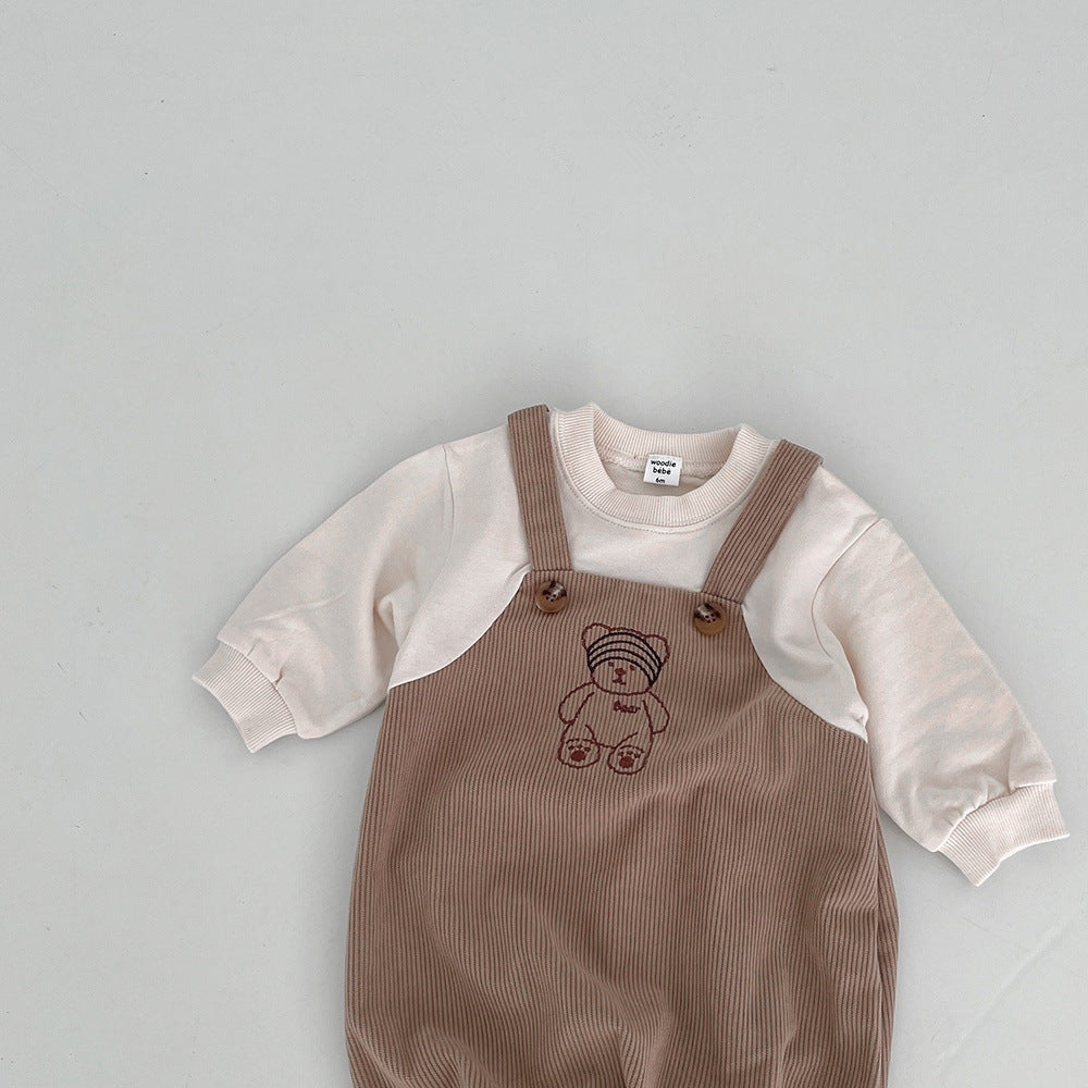 Chocolate Lily Kids & Babies Infant Baby Boys Corduroy Long Sleeves Combo