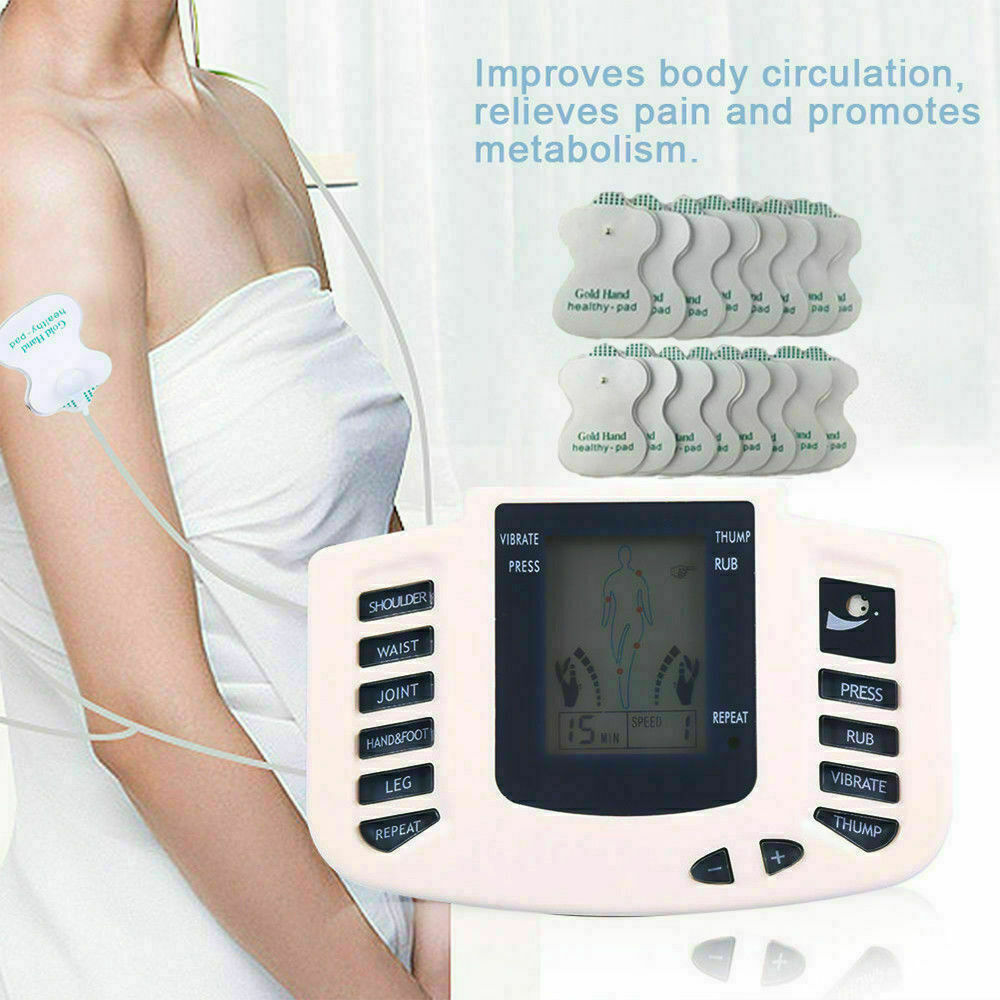 Pink Iolaus Healthcare Tens Unit Electronic Pulse Massager Muscle Stimulator For Pain Relief