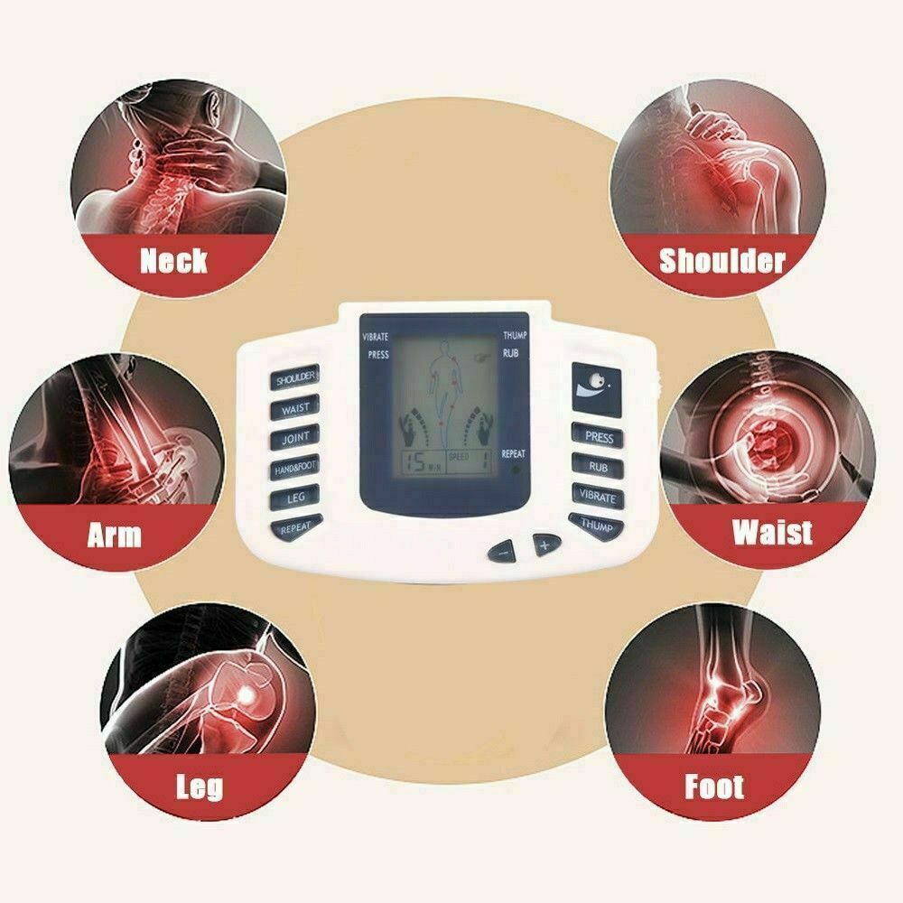 Pink Iolaus Healthcare Tens Unit Electronic Pulse Massager Muscle Stimulator For Pain Relief