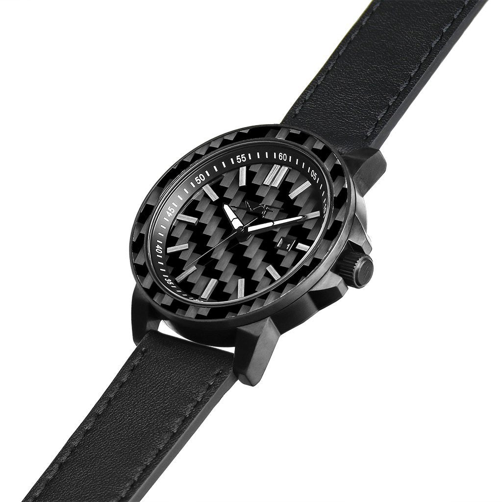 Green Angel Watches ●STEALTH● APOLLO Series Carbon Fiber Watch