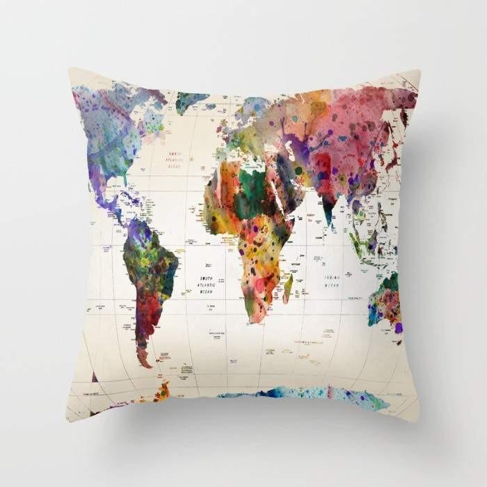 Scorpius Textiles & Pillows Map Pillow